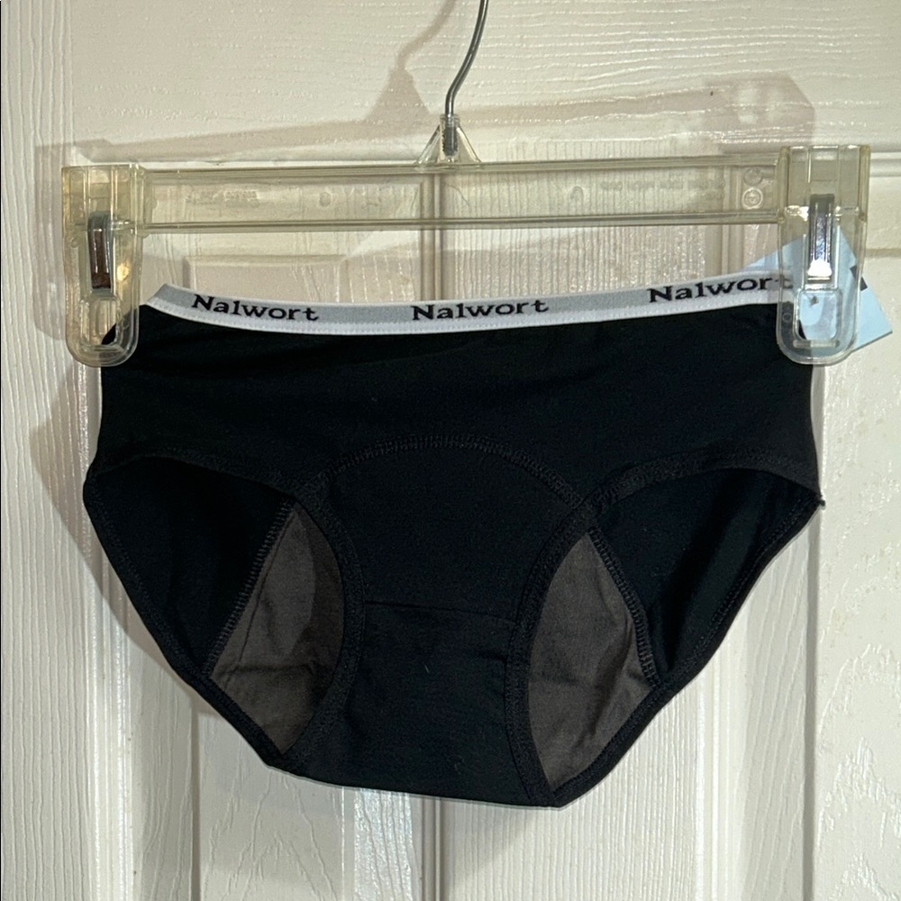Nalwort Black Women's Period Underwear Briefs